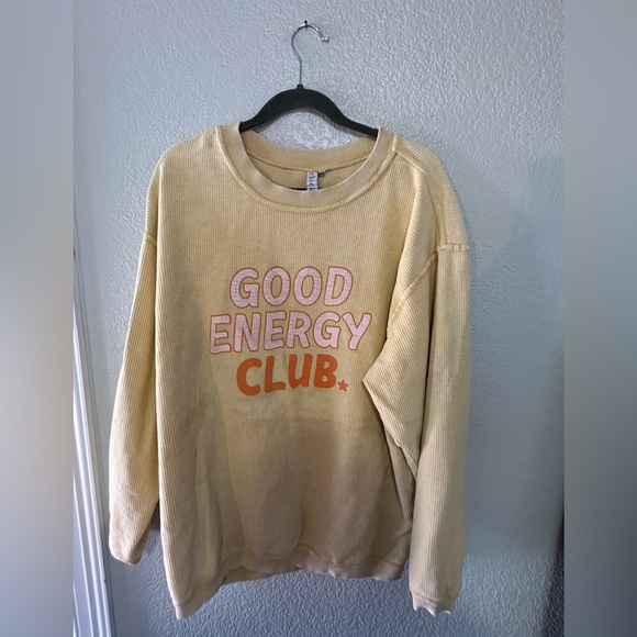 Chikadee Good Energy Club Corded Sweatshirt size Large - Picture 3 of 4
